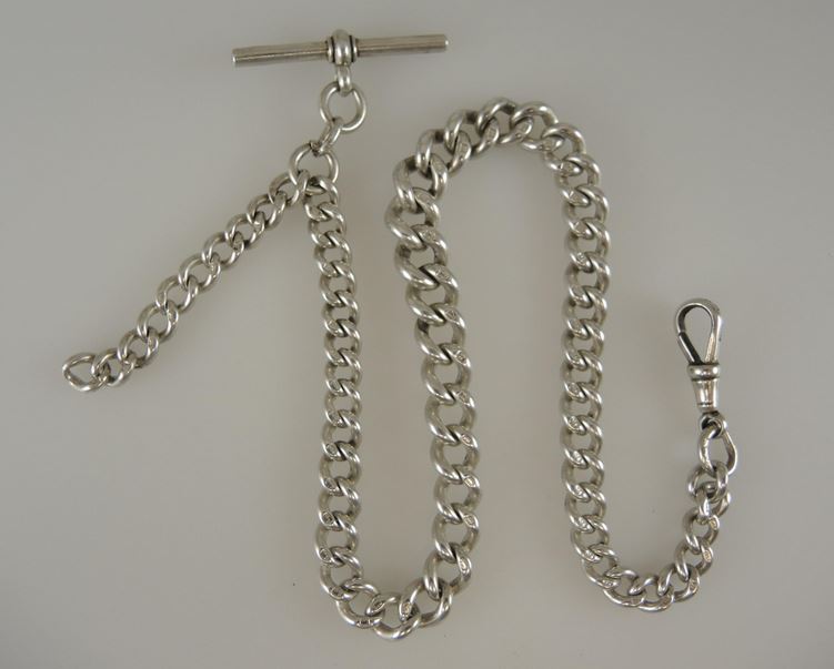 Image of single Albert watch chain. Link to Albert watch chains post.