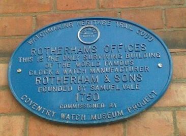 Blue sign, Rotherham and Sons.