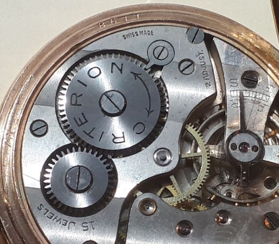Antique Criterion pocket watch after regulating.