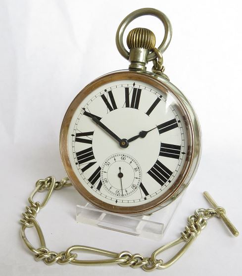 Image of a Goliath pocket watch. Link to Goliath pocket watch.
