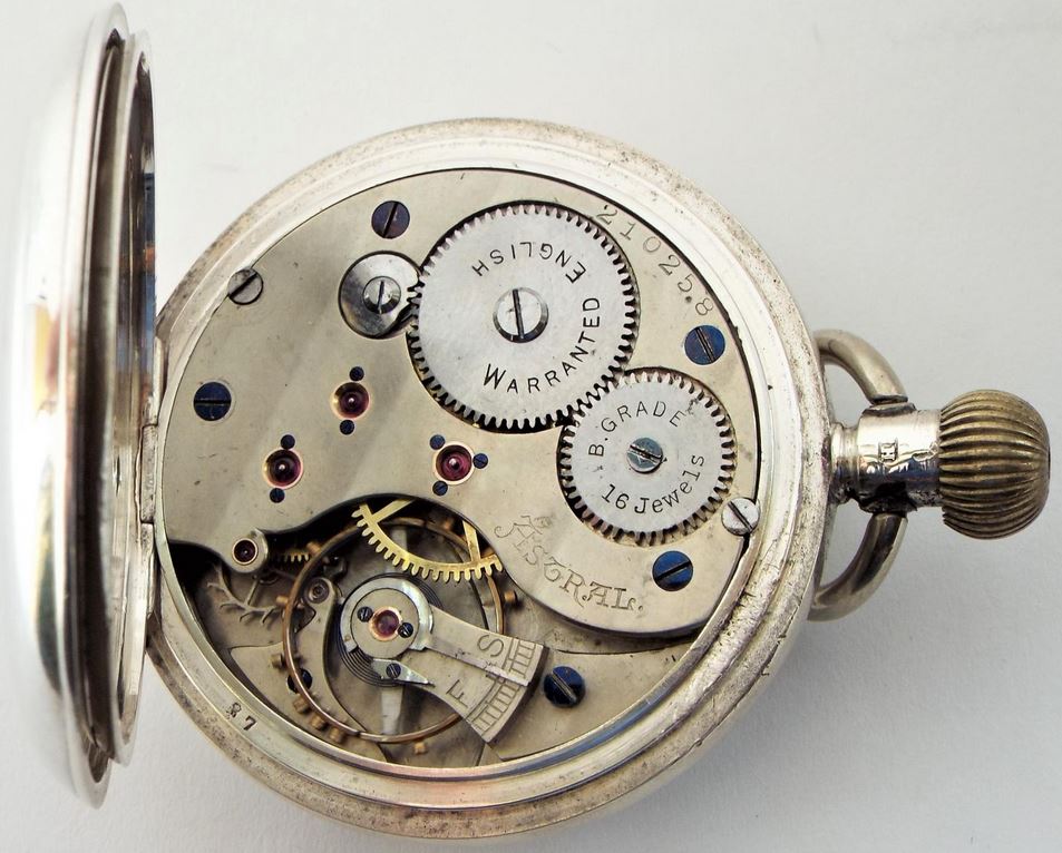 Antique Coventry Astral pocket watch, movement.