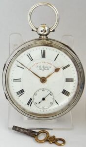JG Graves key-wound pocket watch.